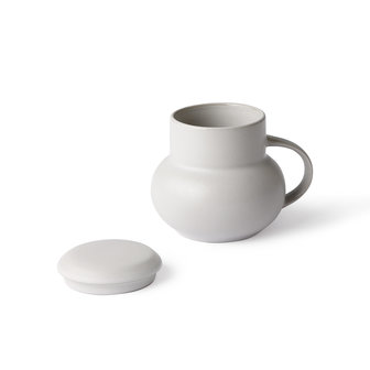 HKliving 70&#039;s ceramic bubble tea mug m light grey