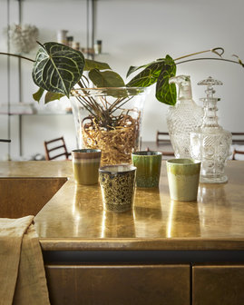 HKLIVING 70s ceramics: coffee mug grass