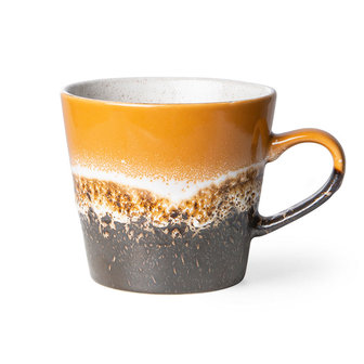 HKliving 70s ceramics: cappuccino mug, fire