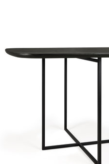 Ethnicraft Oak Arc black dining table 220