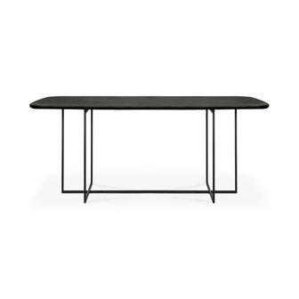 Ethnicraft Oak Arc black dining table 220