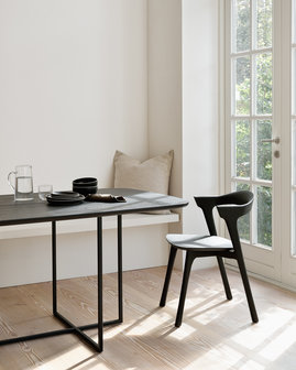 Ethnicraft Oak Arc black dining table 220