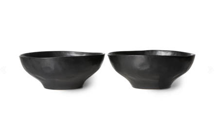 HKLIVING bold &amp; basic ceramics: large bowl black 