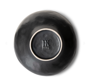 HKLIVING bold &amp; basic ceramics: large bowl black 