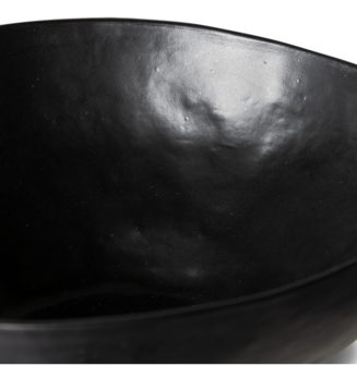 HKLIVING bold &amp; basic ceramics: large bowl black 