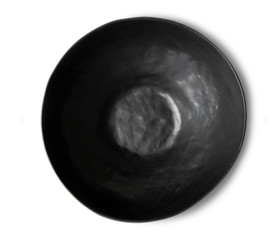 HKliving bold &amp; basic ceramics: large bowl black 