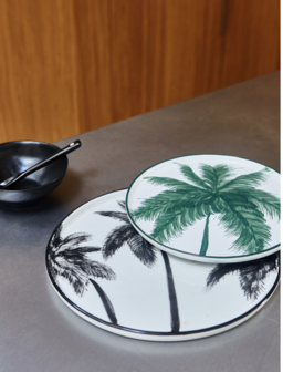 HKliving bold &amp; basic ceramics: large bowl black 