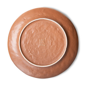 HKLIVING Bold &amp; basic ceramics: side plate brown (set of 2)