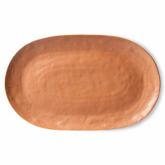 HKliving Bold &amp; basic ceramics: serving tray brownHKliving Bold &amp; basic ceramics: serving tray brown