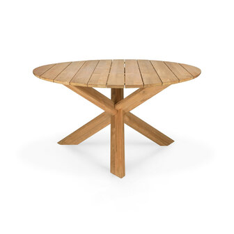 Ethnicraft Circle teak dining table outdoor