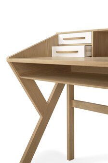 Ethnicraft Origami desk oak white