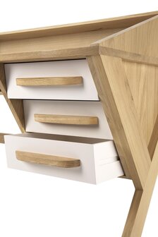 Ethnicraft Origami desk oak white