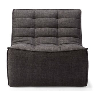 Ethnicraft N701 sofa - 1 seater dark grey 