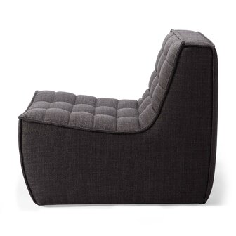 Ethnicraft N701 sofa - 1 seater dark grey 