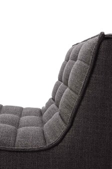 Ethnicraft N701 sofa - 1 seater dark grey 