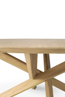 Ethnicraft Mikado round coffee table oak 