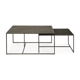 Ethnicraft Pentagon nesting coffee table set of 2