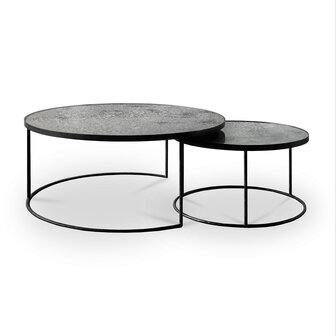 Ethnicraft Clear Nesting coffee table set