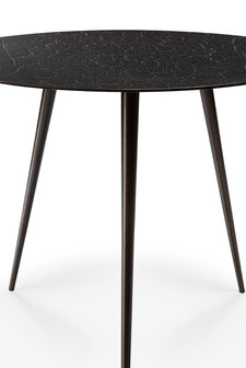 Ethnicraft Luna 50 cm coffee table - lava - black