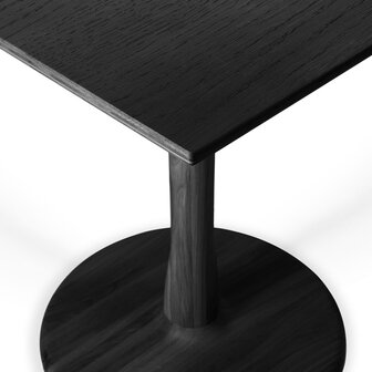 Ethnicraft Oak Torsion square black dining table