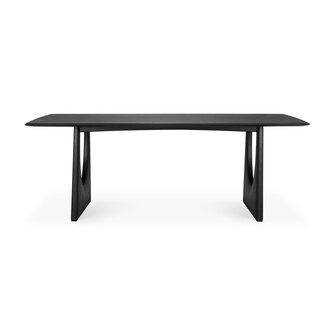 Ethnicraft Oak Geometric black dining table 220 cm 