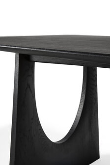 Ethnicraft Oak Geometric black dining table 220 cm 