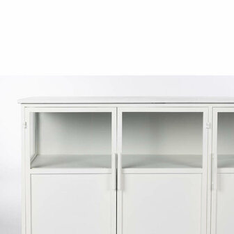 detail metaal kast wit miya