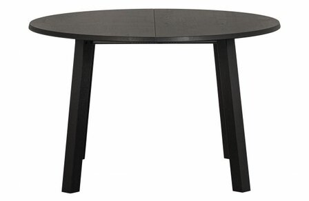 Woood Exclusive Lange Jan Uitschuifbare Eettafel Rond Eiken Blacknight 