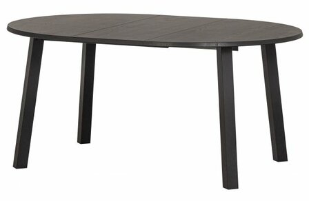 Woood Exclusive Lange Jan Uitschuifbare Eettafel Rond Eiken Blacknight 