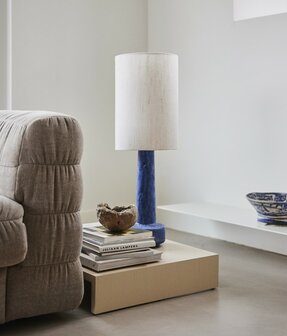 HKliving cilinder lamp shade naturel linen &Oslash;30