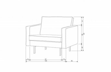 WOOOD Premium Rodeo Fauteuil Velvet Pistache 