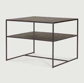 Ethnicraft Pentagon side table - lava - whisky