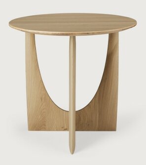 Ethnicraft Oak Geometric side table oak