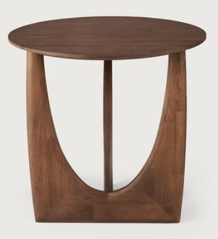 Ethnicraft Teak Geometric brown side table Teak