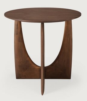 Ethnicraft Teak Geometric brown side table Teak