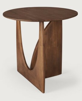 Ethnicraft Teak Geometric brown side table Teak