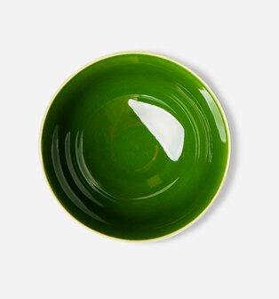 HKliving the emeralds: ceramic dessert bowl, green (set of 4)