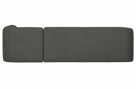 WOOOD Premium Sloping Hoekbank Rechts Grijs/Zwart Melange
