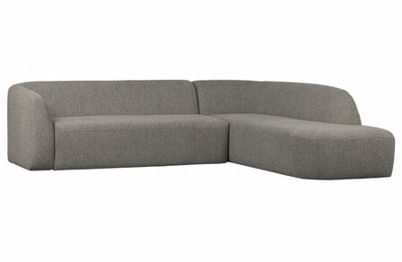 WOOOD Premium Sloping Hoekbank Rechts Grijs Melange