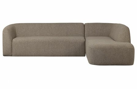 WOOOD Premium Sloping Hoekbank Rechts Lichtbruin Melange