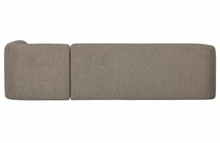 WOOOD Premium Sloping Hoekbank Rechts Lichtbruin Melange