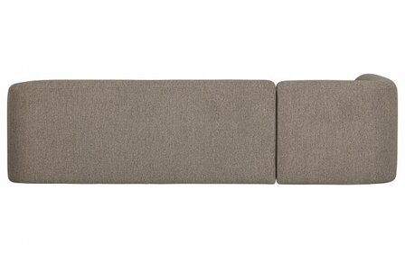 WOOOD Premium Sloping Hoekbank Links Lichtbruin Melange