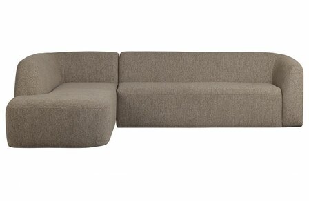 WOOOD Premium Sloping Hoekbank Links Lichtbruin Melange