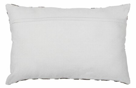 Woood Etan kussen geborduurd katoen chalkwhite 40x60cm 