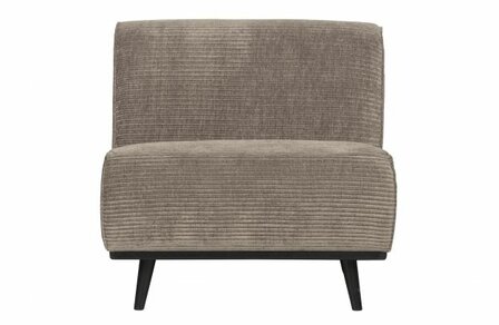 WOOOD Premium Statement 1-zits Element Brede Platte Rib Clay
