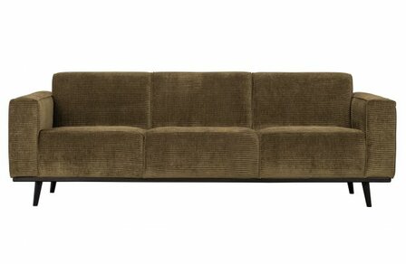WOOOD Premium Statement 3-zits Bank 230cm Brede Platte Rib Rock