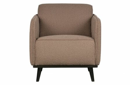 WOOOD Premium Statement Fauteuil Met Arm BoucL&Egrave; Nougat