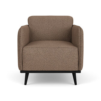 WOOOD Premium Statement Fauteuil Met Arm BoucL&Egrave; Nougat
