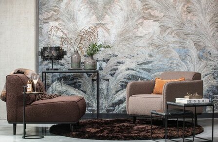 WOOOD Premium Statement Fauteuil Met Arm BoucL&Egrave; Nougat