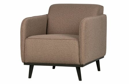 WOOOD Premium Statement Fauteuil Met Arm BoucL&Egrave; Nougat